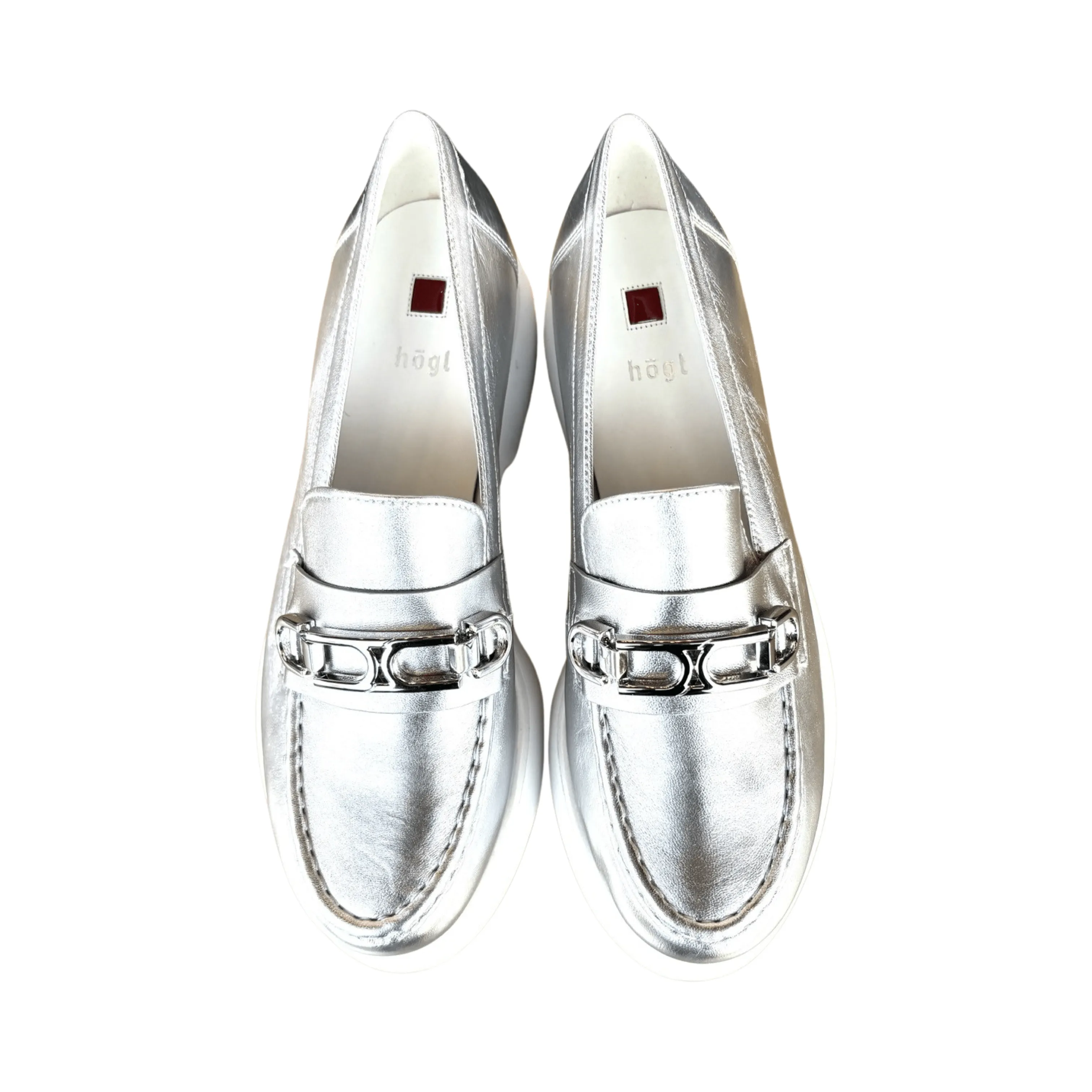 101631 Silver Platform Loafers