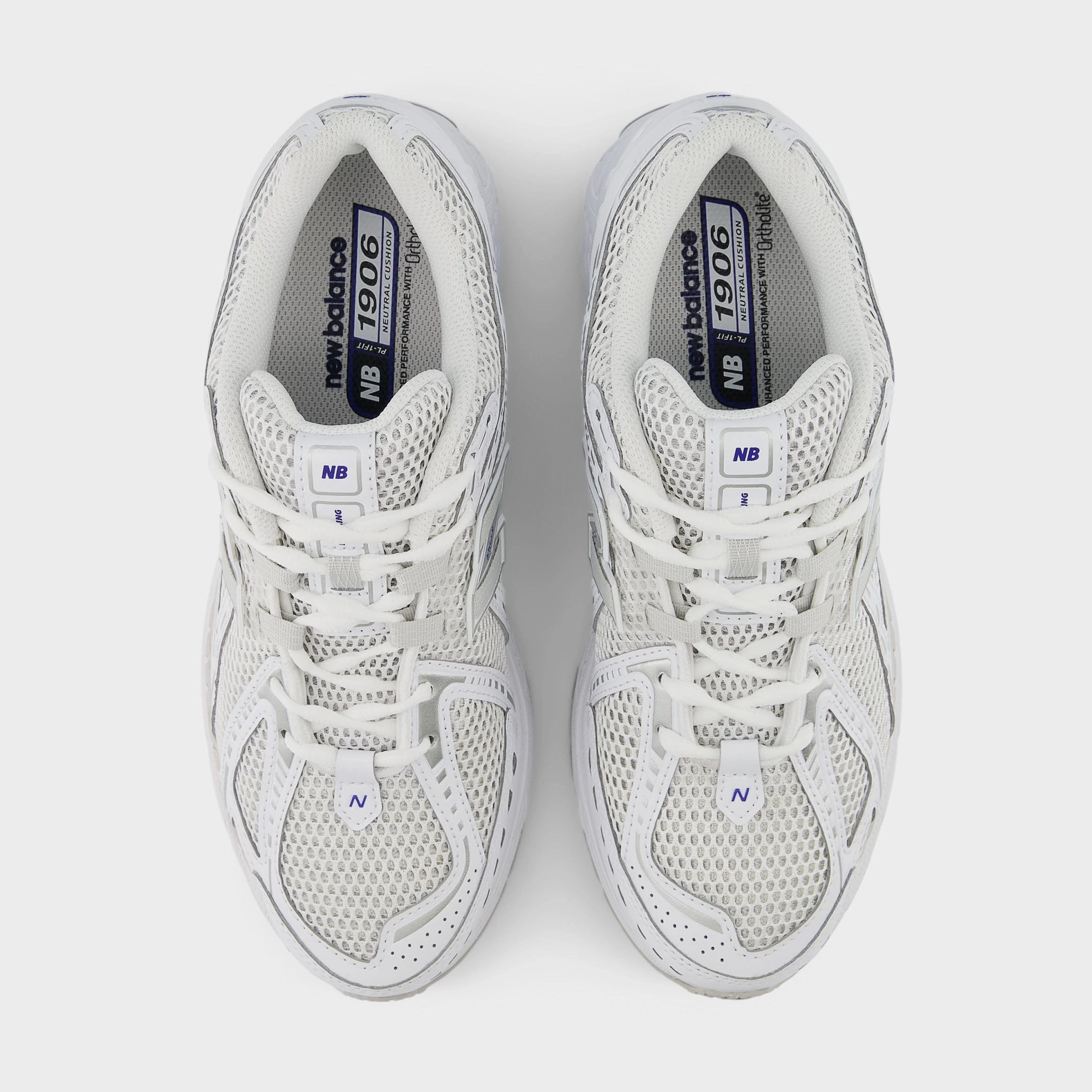 1906R Mens Running Shoes (White/Team Royal) Retro-inspired trainers