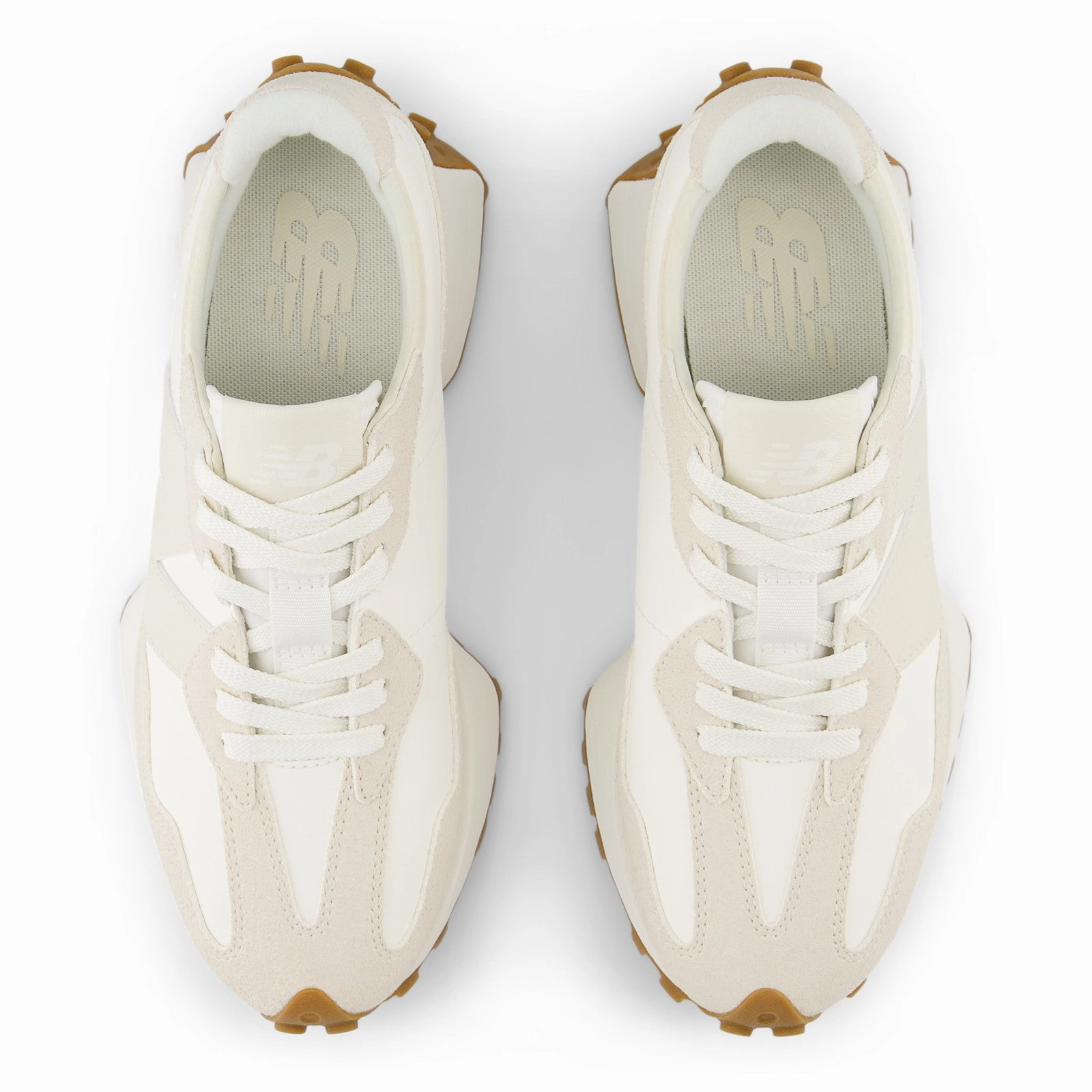 327 'Linen Sea Salt' New Balance sneaker close-ups