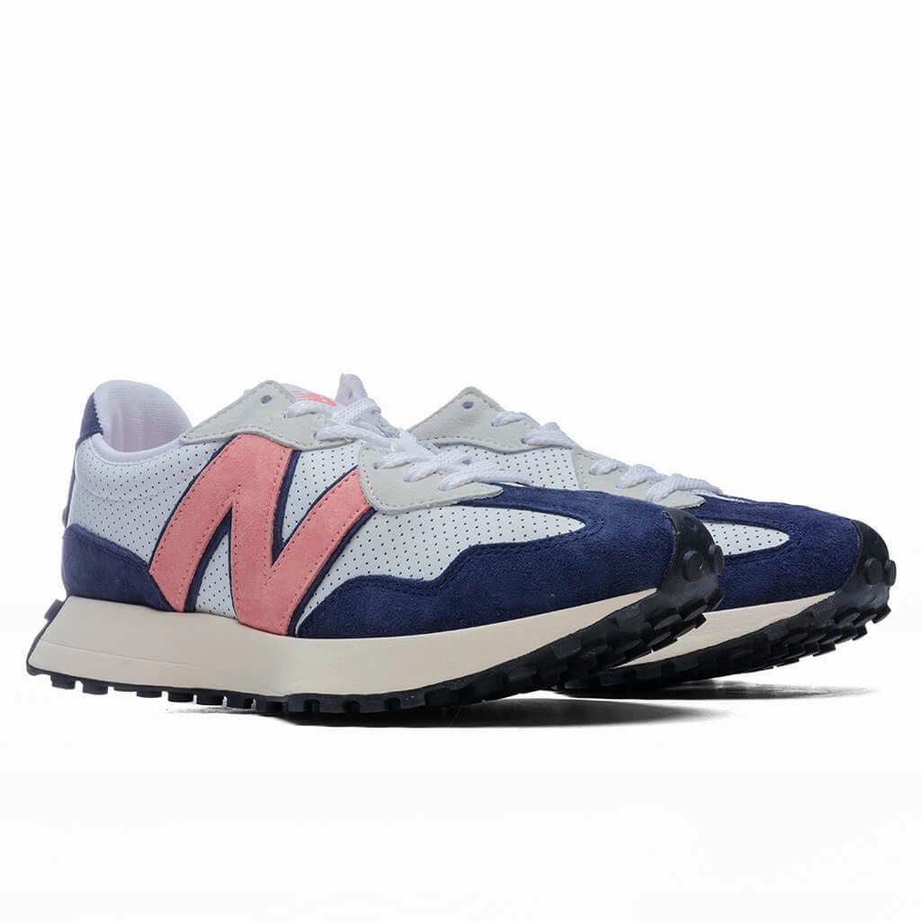 327 - White/Navy New Balance Sport & Comfort Shoes