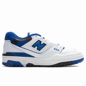 550 - White/Blue New Balance shoes for walking and running