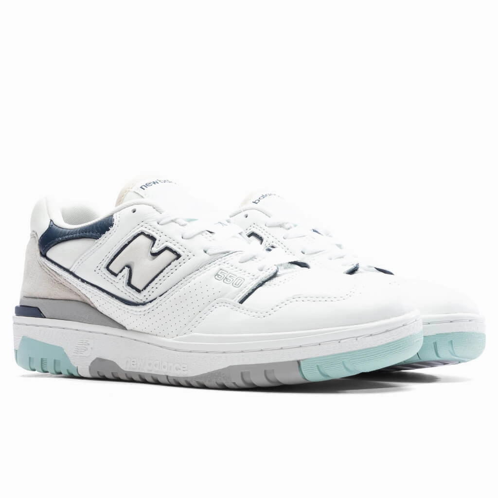 550 - White/Mint Navy New Balance Sport & Comfort Shoes