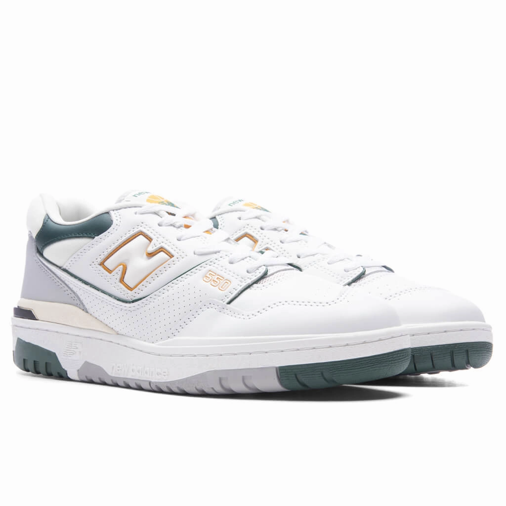 550 - White/Nightwatch/Green New Balance Sport & Comfort Shoes