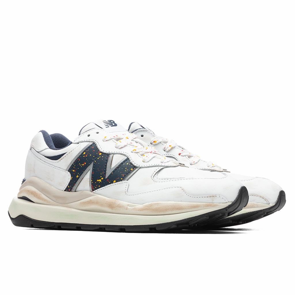 57/40 - White/Natural Indigo New Balance Sport & Comfort Shoes