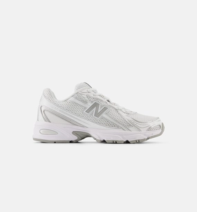 740 White Silver Mens Lifestyle Shoe - White/Silver Metallic/Reflection New Balance lifestyle sneakers with retro style