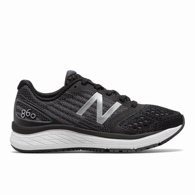 860v9 - Black with Laser Blue - Kids New Balance casual sneakers for everyday comfort