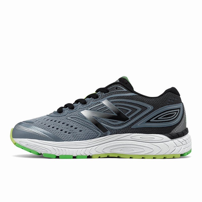 880v7 - Grey with Black and Lime - Kids New Balance lifestyle shoes