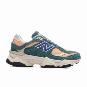 9060 (GS) - New Spruce/Peach Blossom/Team Royal New Balance shoes for walking and running