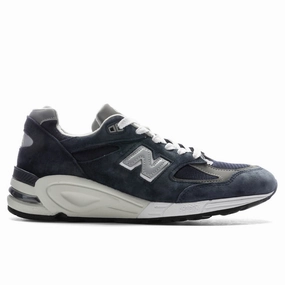 990v2 - Navy New Balance shoes for walking and running