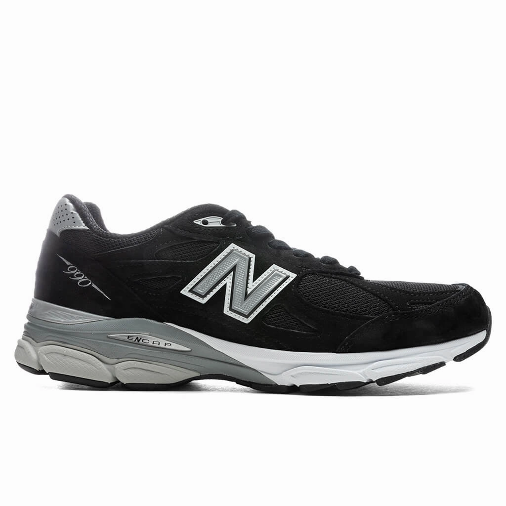 990v3 - Black/White New Balance shoes for walking and running