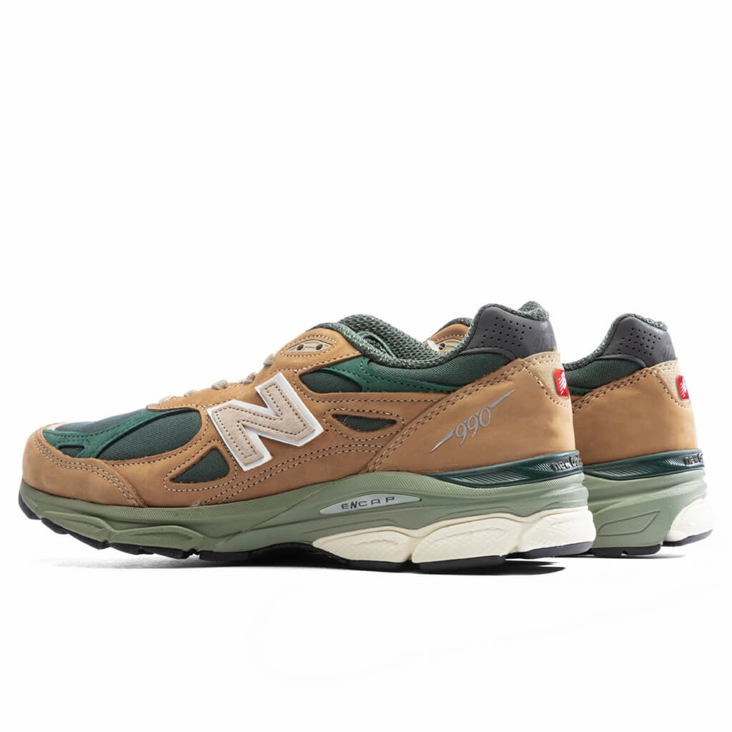 990v3 - Tan/Green New Balance Sport & Comfort Shoes