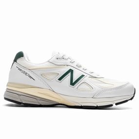 990v4 Made in USA - White New Balance shoes for walking and running