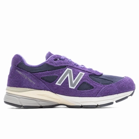 990v4 Made In USA- Purple/Navy New Balance shoes for walking and running