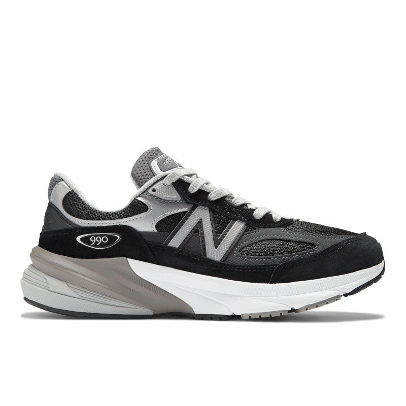990v6 - Black with White - Women's New Balance lifestyle shoes