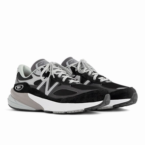 990v6 - Black with White - Women's New Balance casual sneakers for everyday comfort