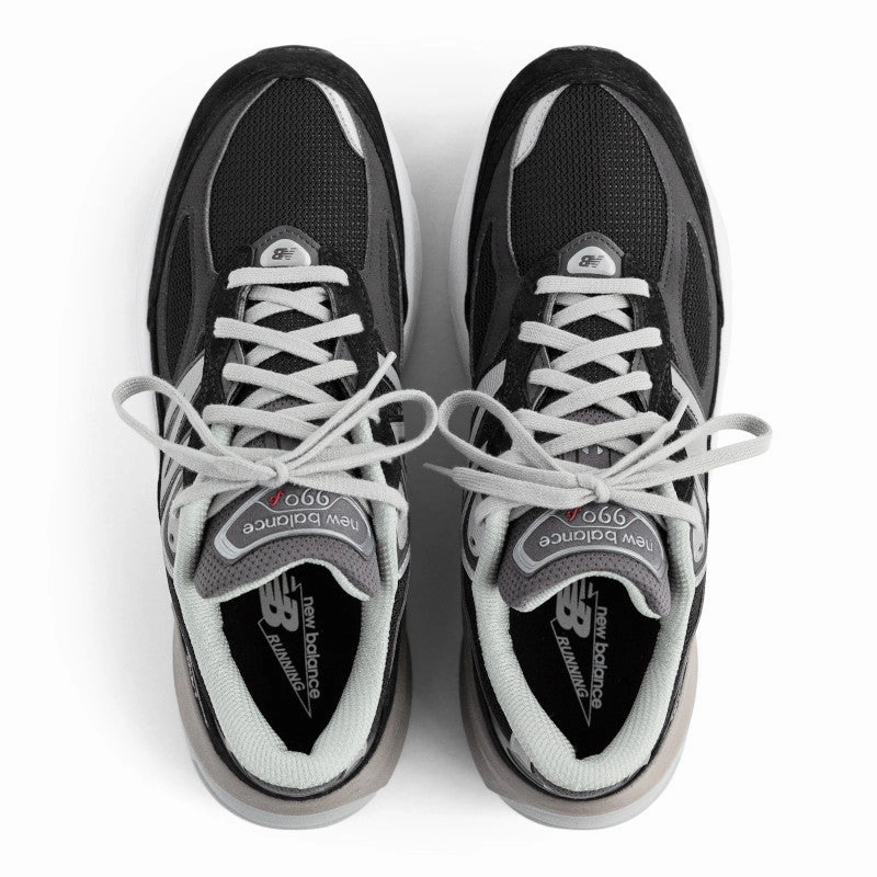 990v6 - Black with White - Women's New Balance lifestyle shoes