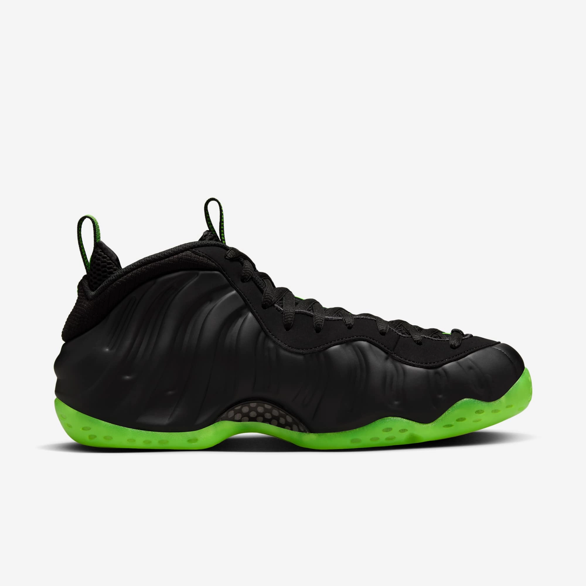 (Men's) Nike Air Foamposite One 'Black / Volt Neon Green' (2025) HF2902-001 Nike Comfort Fit Lifestyle Shoes