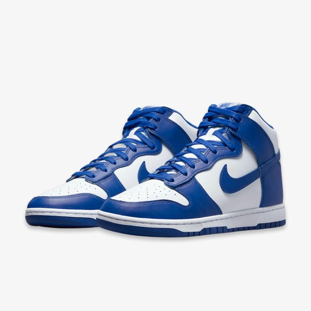 (Men's) Nike Dunk High Retro 'Kentucky / Game Royal' (2021) DD1399-102 Nike Comfort Fit Lifestyle Shoes