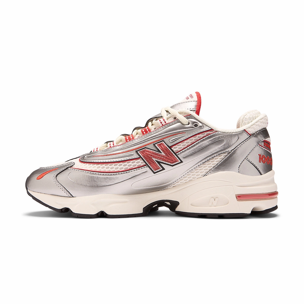   thisisneverthat 1000 'Silver Valiant Poppy' New Balance sneaker close-ups