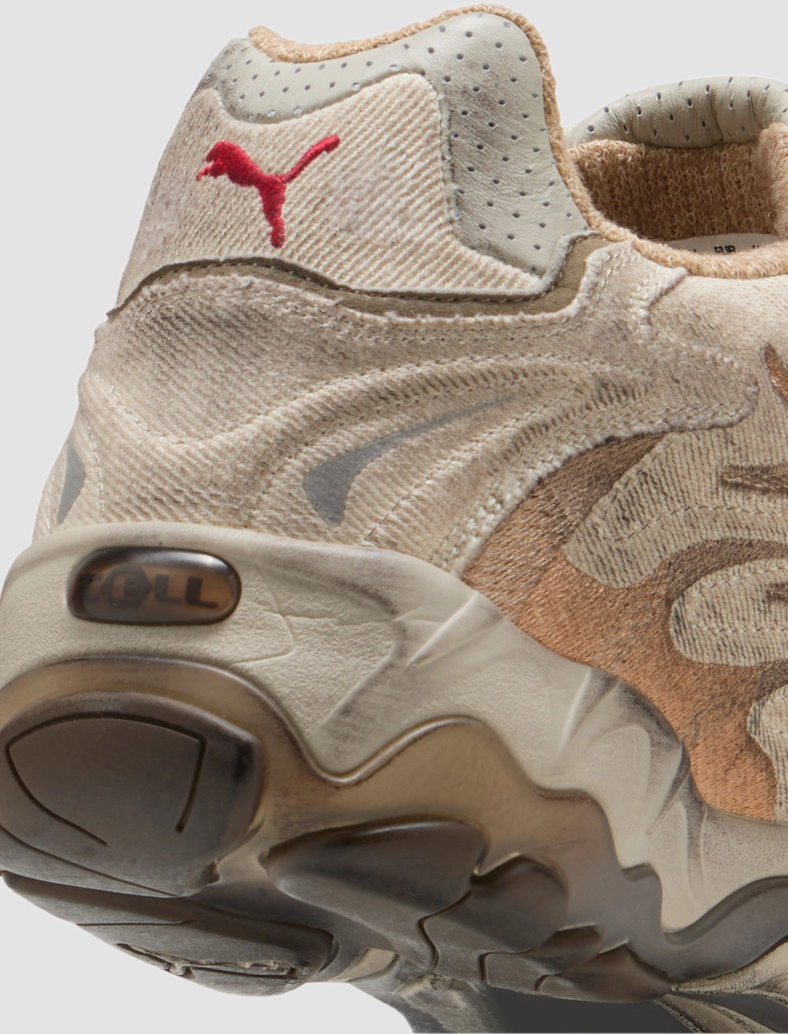 A$AP ROCKY INHALE DISTRESSED CANVAS "ALPINE SNOW/SILVER/SAND DUNE" Breathable Daily Trainers