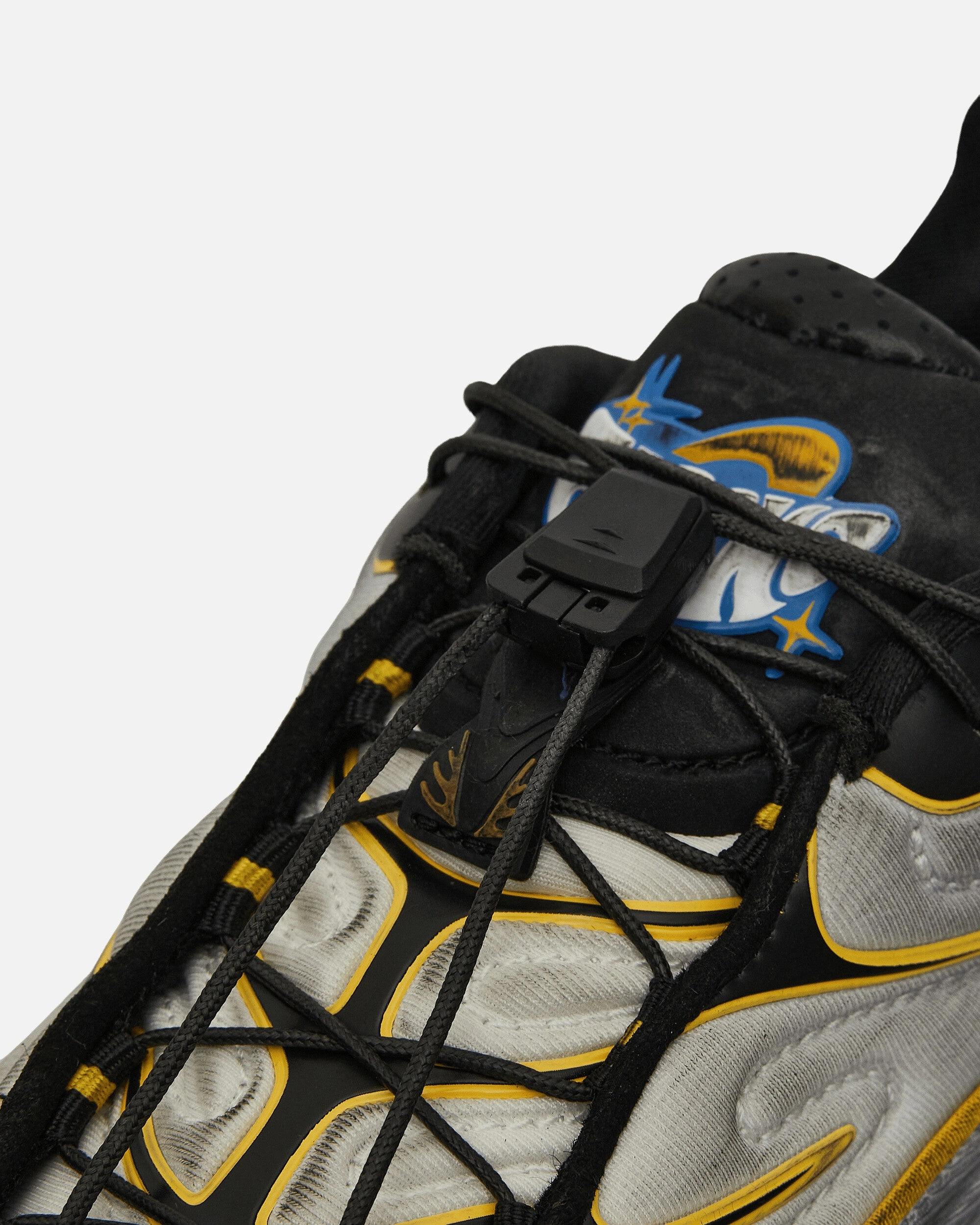 A$AP Rocky Inhale Distressed Neoprene Sneakers Warm White / Puma Black / Yellow Modern Athletic Shoes