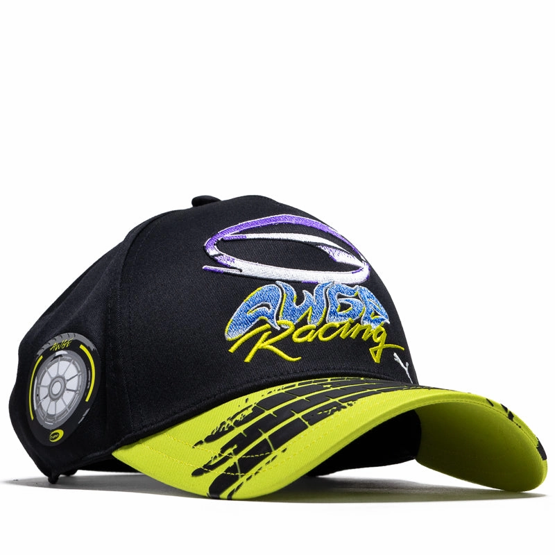 A$AP Rocky x Puma AWGE Racing Strapback - Black/Lime Sheen Puma trainer style images