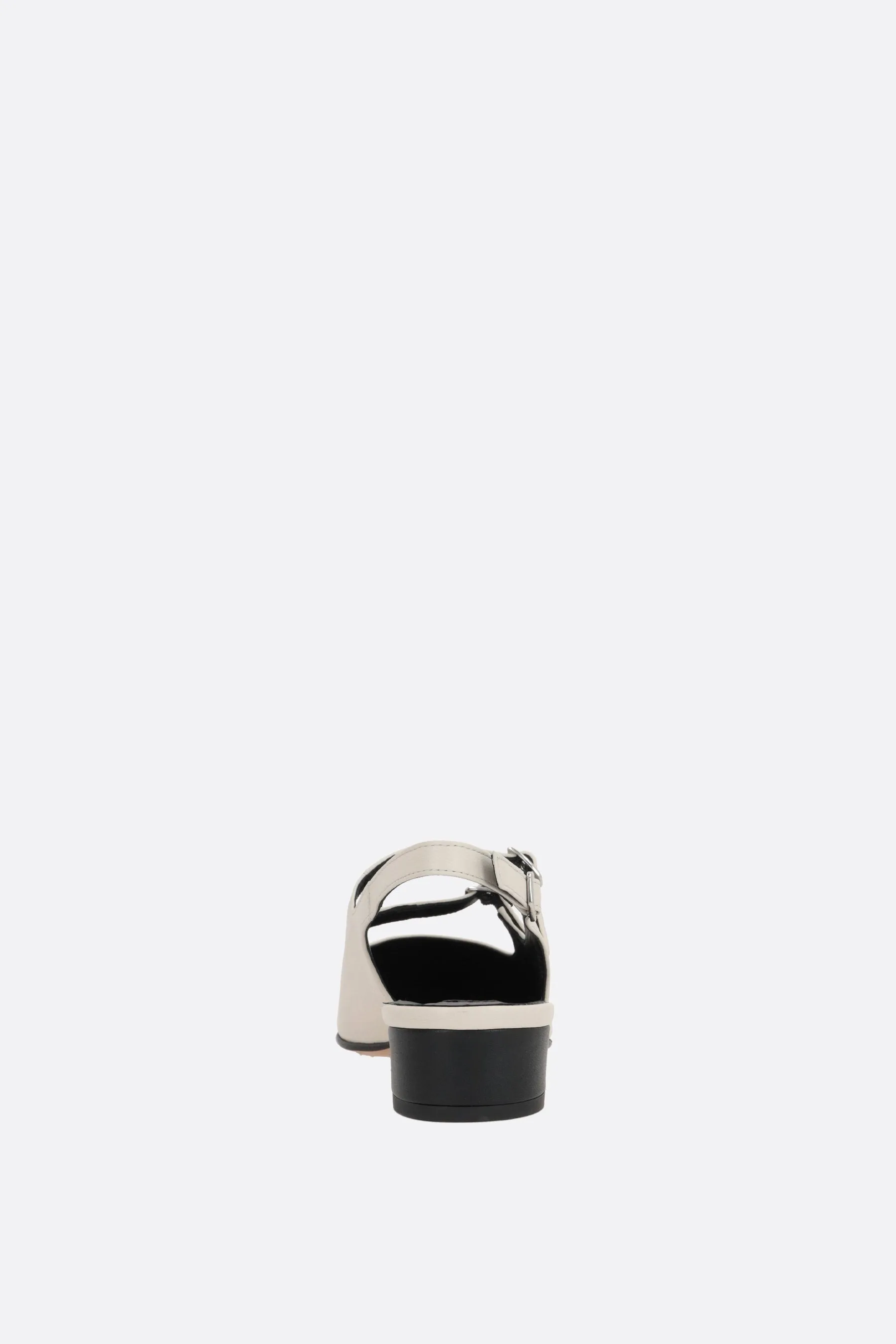 Abricot slingback in bicolor nappa