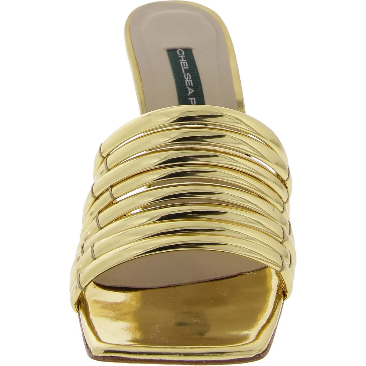 Ace Womens Metallic Strappy Mule Sandals