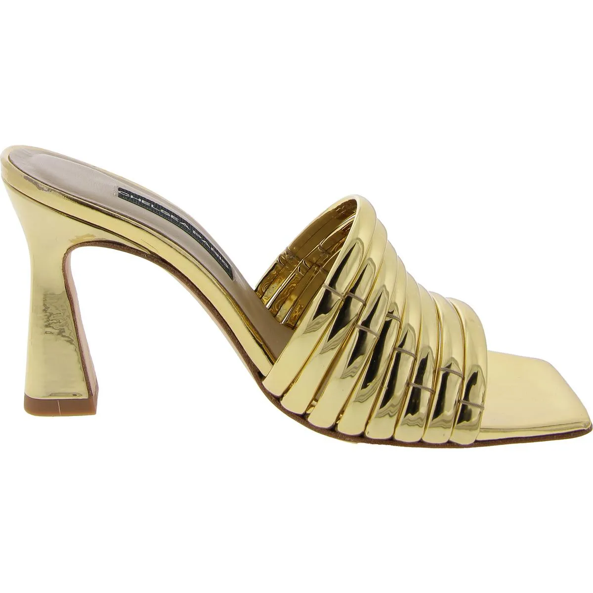 Ace Womens Metallic Strappy Mule Sandals