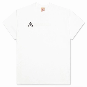 ACG Logo S/S Shirt - Summit White/Black Nike trainers with responsive foam