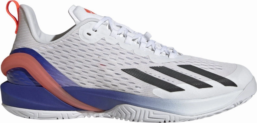 Adidas Adizero Cybersonic Mens Shoes (Cloud White/Core Black/Solar Red) Adidas padel shoes