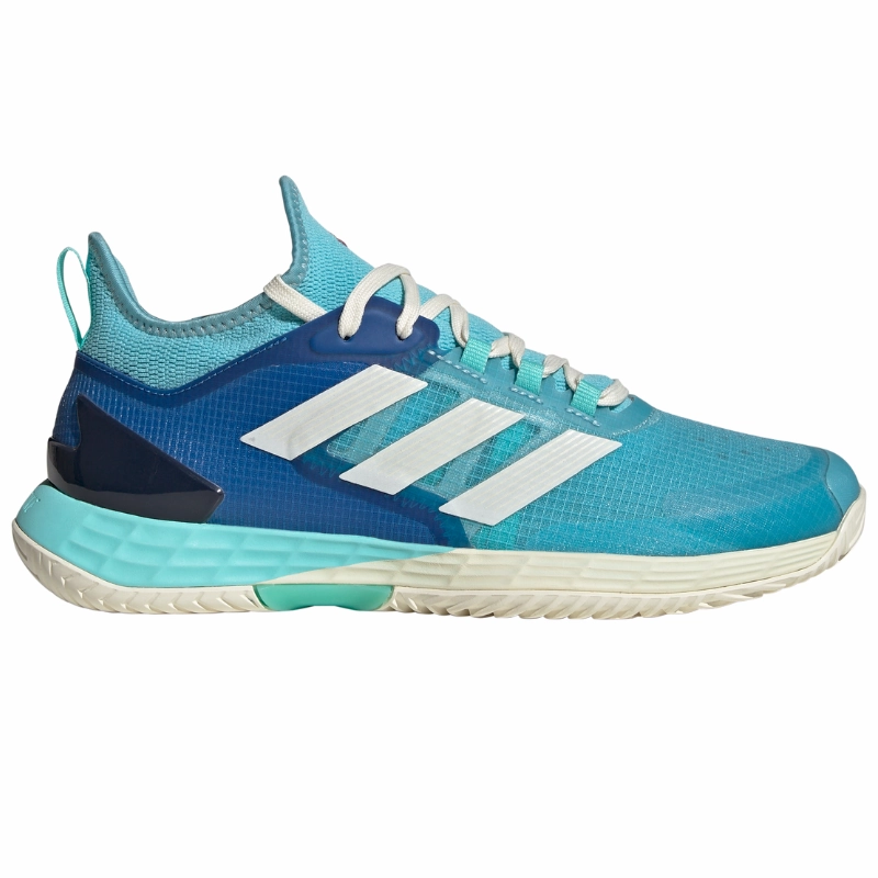 Adidas Adizero Ubersonic 4.1  Men Tennis Shoes - Turquoise / Light Aqua / Off White Adidas tennis footwear