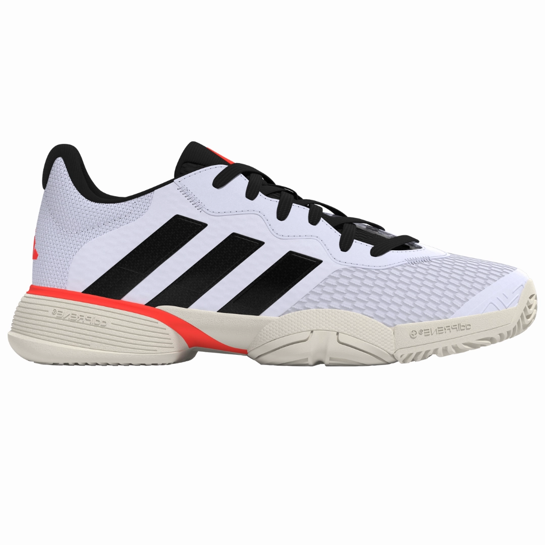 Adidas Barricade Kids Tennis Shoes - Black/White Adidas tennis footwear