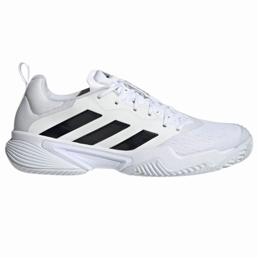 Adidas Barricade Mens Tennis Shoes - White/Black/Silver Adidas tennis footwear