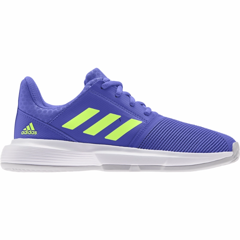 Adidas Court Jam XJ  Tennis Shoes - Sonic Ink/Signal Green/White Adidas tennis footwear