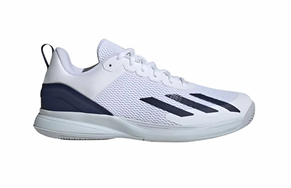 Adidas Courtflash Speed Padel Shoes (Cloud White/Dark Blue/Halo Blue)
