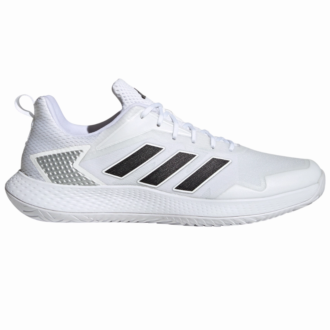 Adidas Defiant Speed Mens Tennis Shoes - White/Black/Silver Adidas tennis footwear