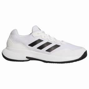Adidas Game Court 2 Men Tennis Shoes - Cloud White/Core Black/Cloud White Adidas tennis footwear