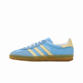 adidas Gazelle Indoor Semi Blue Burst Almost Yellow (Women's) Adidas athletic footwear for all-day wear