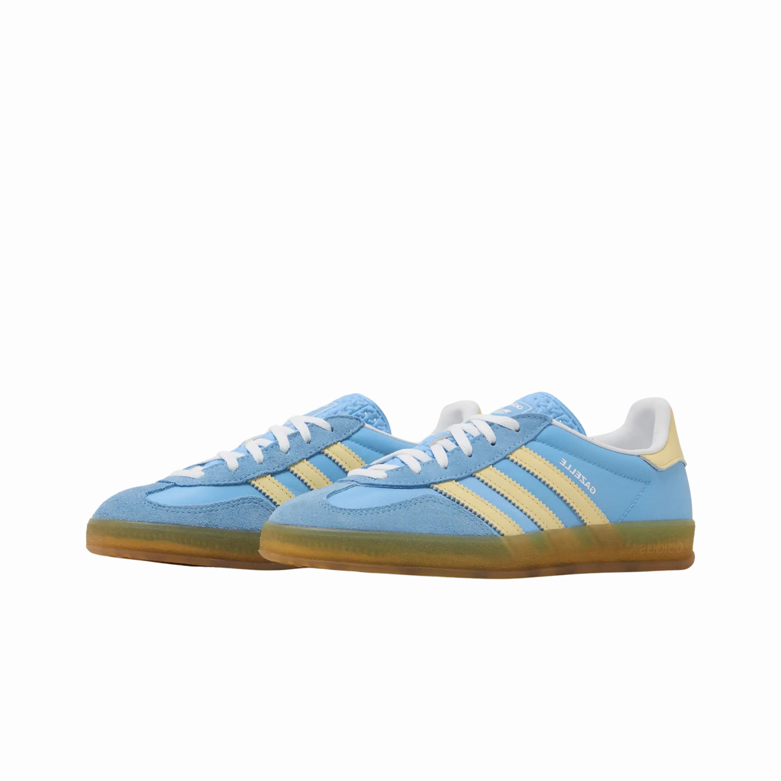 adidas Gazelle Indoor Semi Blue Burst Almost Yellow (Women's) Adidas Sporty Lifestyle Shoes