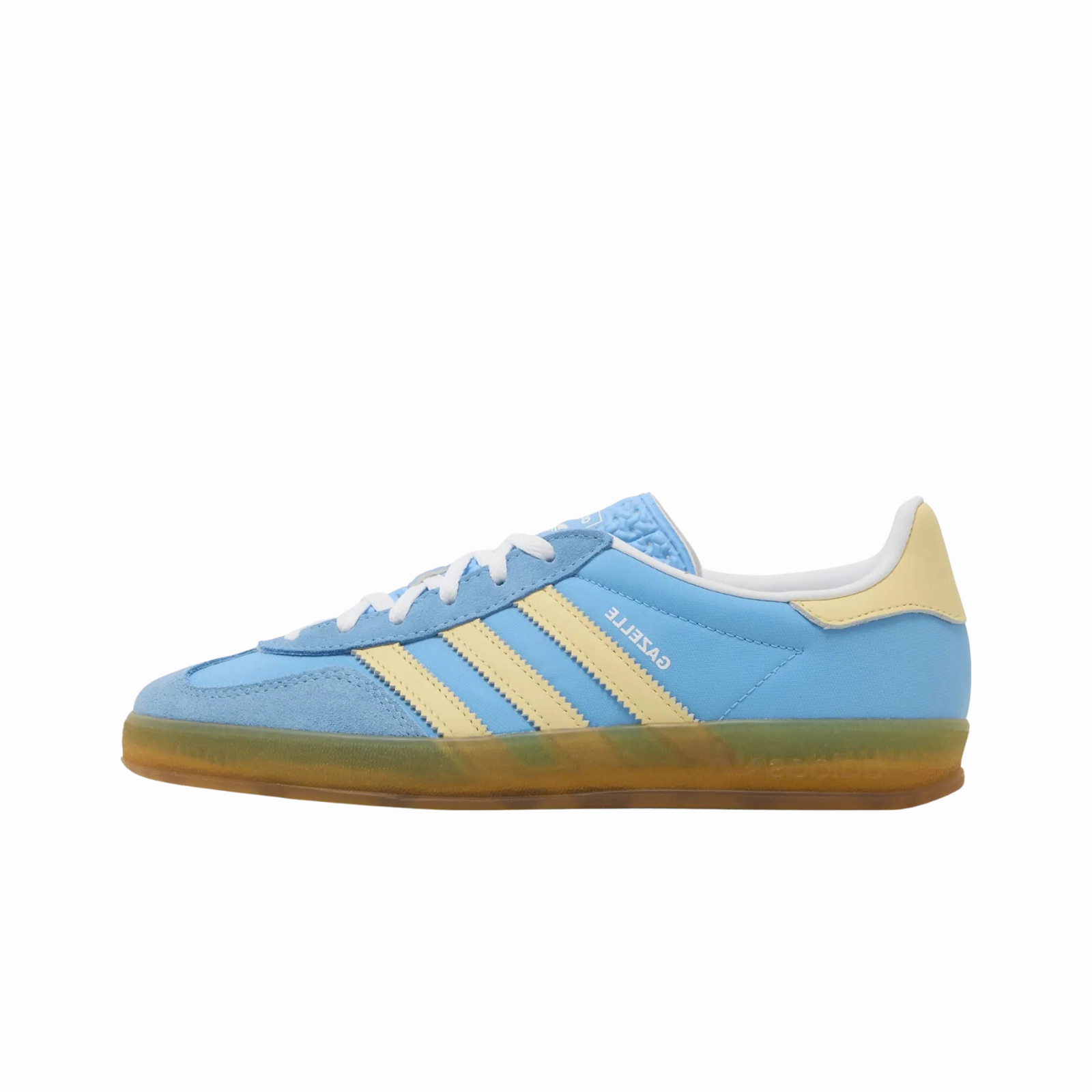 adidas Gazelle Indoor Semi Blue Burst Almost Yellow (Women's) Adidas athletic footwear for all-day wear