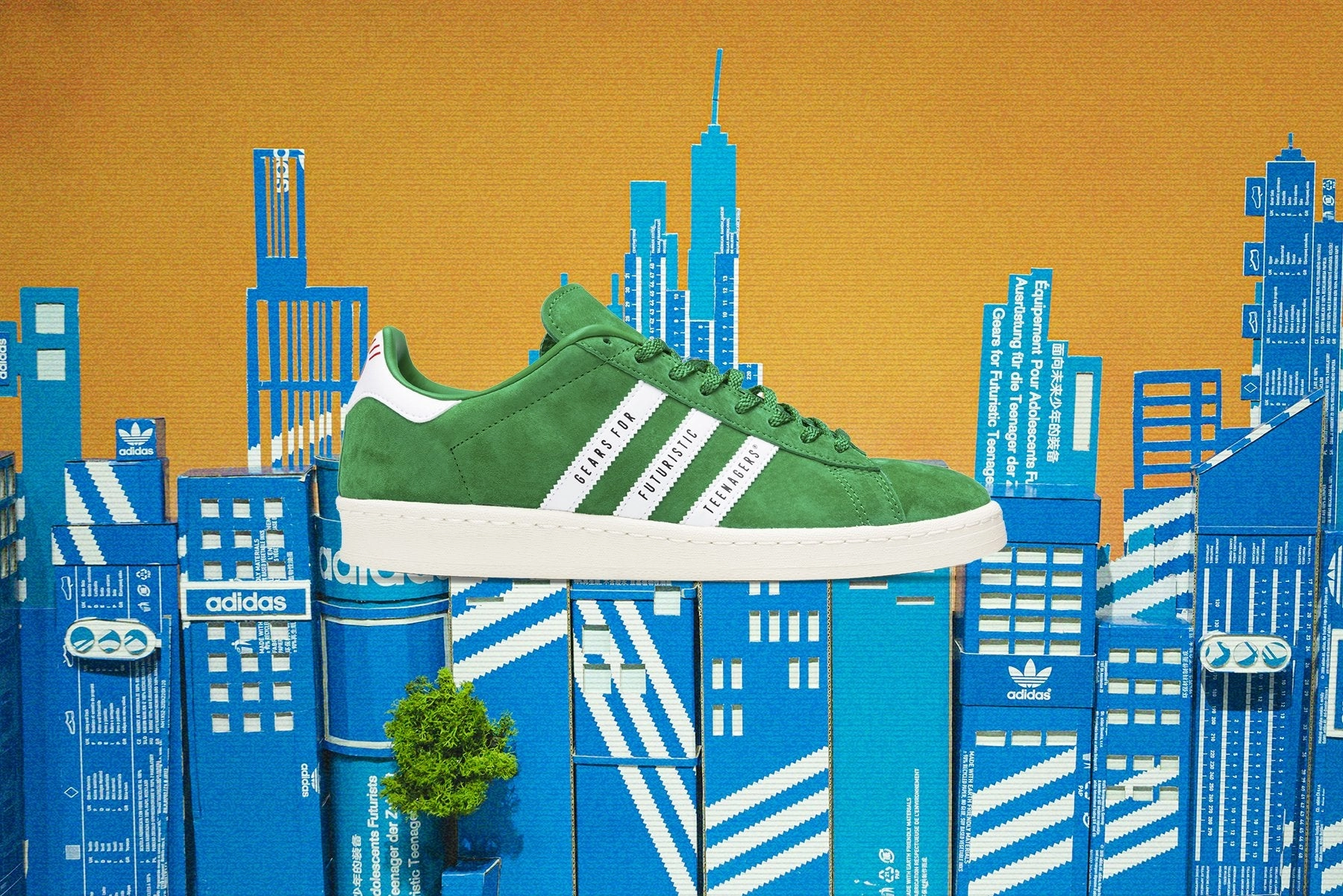 Adidas Originals x Campus - Green Adidas Classic Street Sneakers
