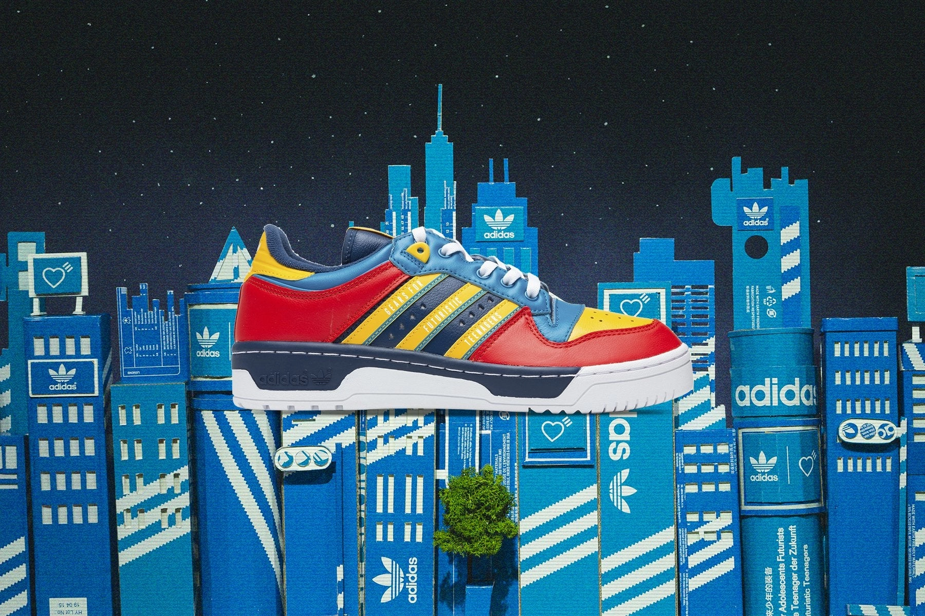 Adidas Originals x Human Made Rivalry Low - Night Marine Adidas Classic Street Sneakers
