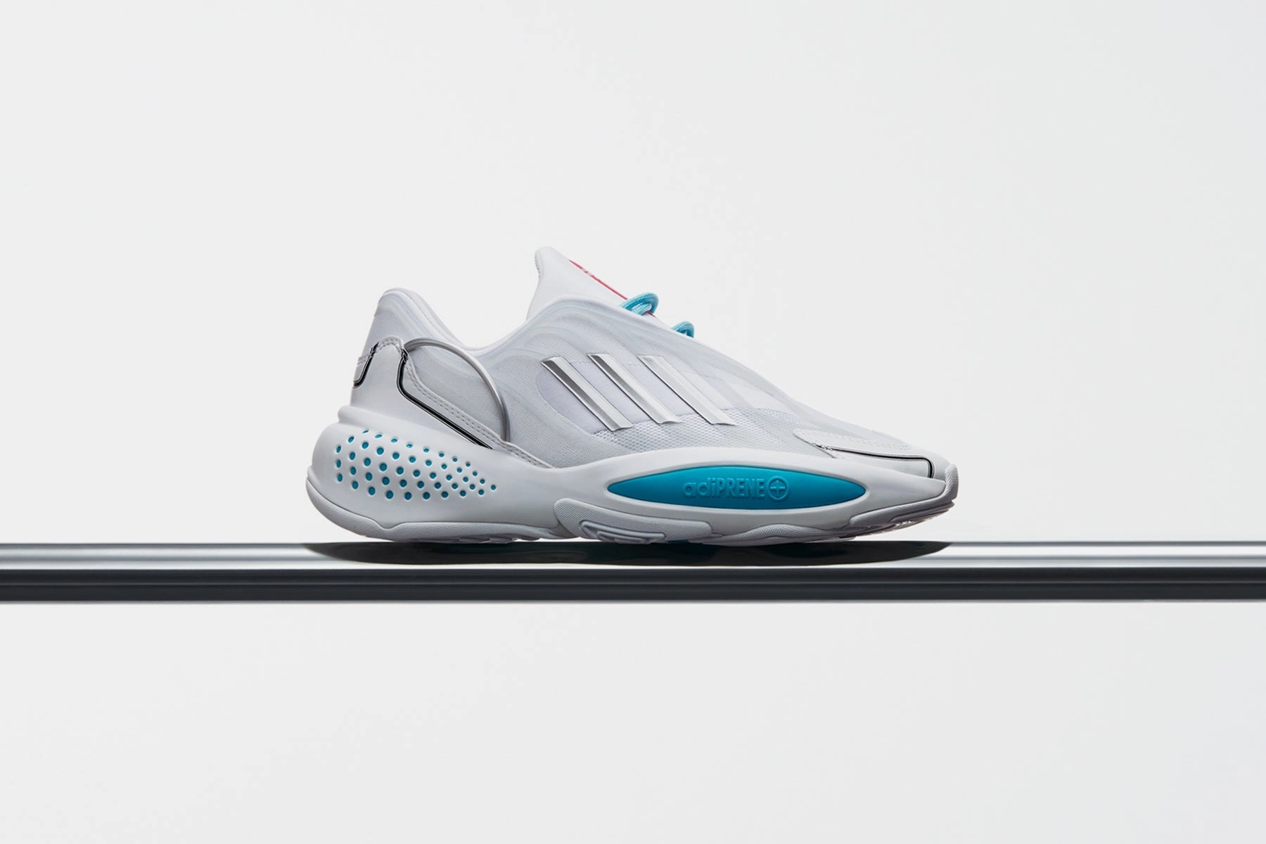 Adidas Originals x RUBY 9100M Ozrah - Cloud White/Silver Metallic/Shock Pink Adidas Classic Street Sneakers