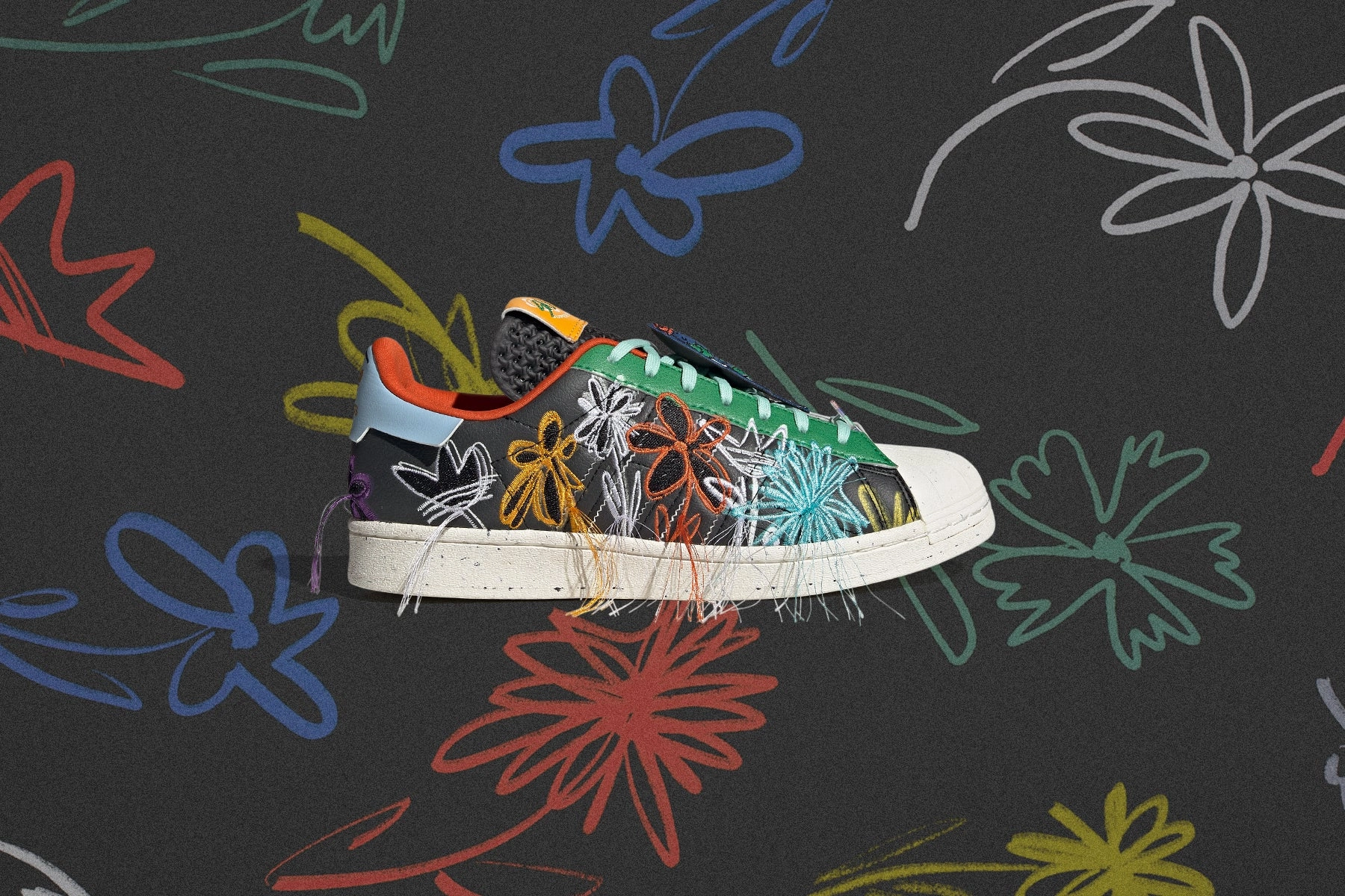 Adidas Originals x Sean Wotherspoon Superearth - Core Black Adidas Classic Street Sneakers