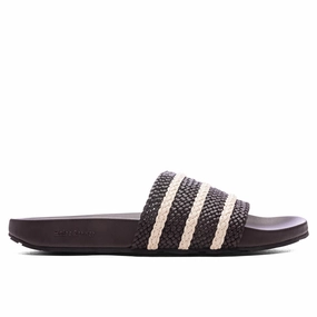 Adidas Originals x Wales Bonner Adilette - Dark Brown/Wonder White/Night Brown Classic Adidas sneakers with timeless style