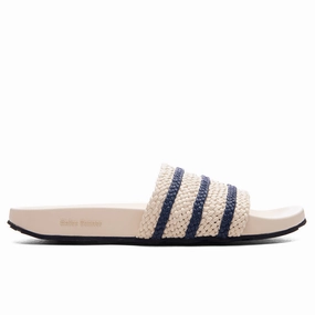 Adidas Originals x Wales Bonner Adilette - Wonder White/Night Indigo Classic Adidas sneakers with timeless style