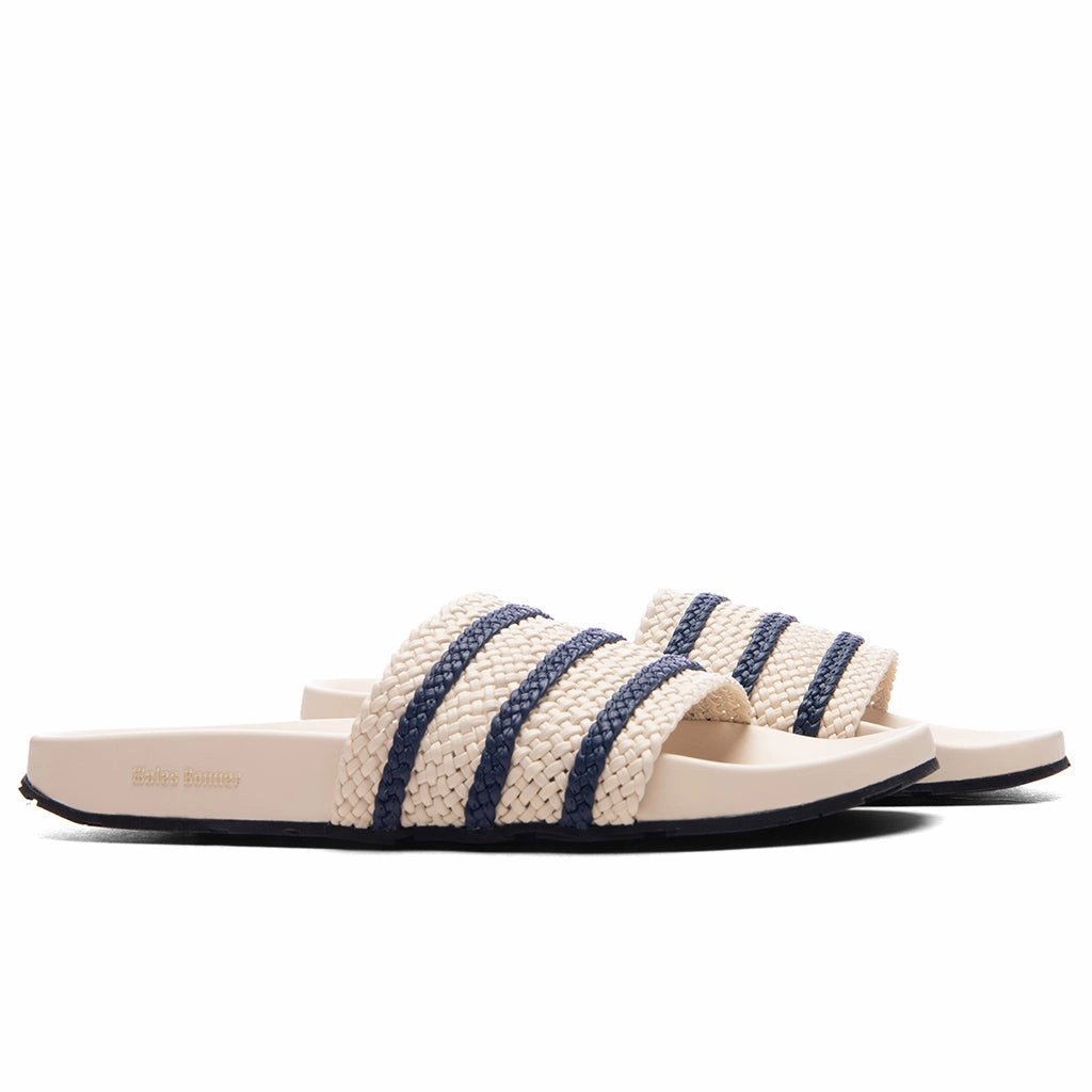Adidas Originals x Wales Bonner Adilette - Wonder White/Night Indigo Adidas Classic Street Sneakers