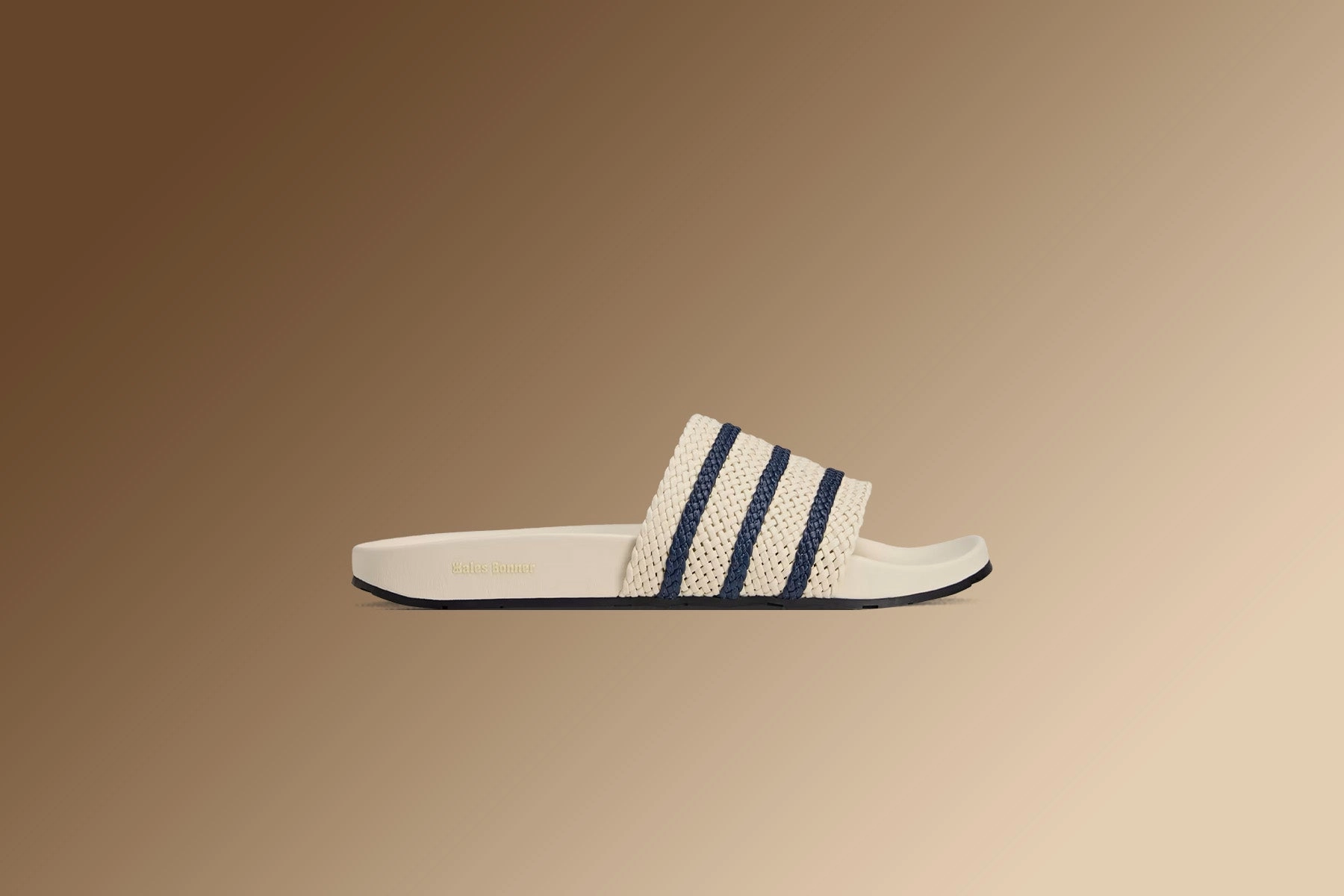 Adidas Originals x Wales Bonner Adilette - Wonder White/Night Indigo Adidas Classic Street Sneakers