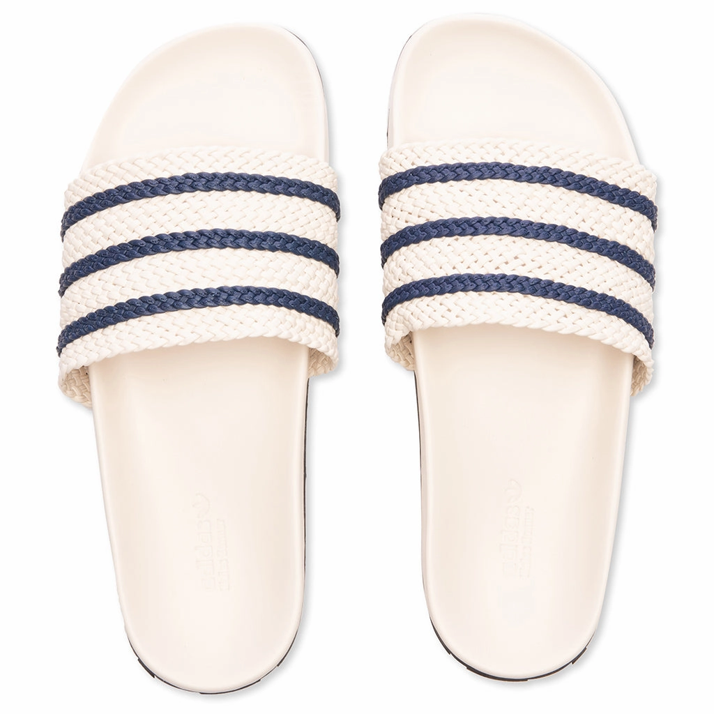 Adidas Originals x Wales Bonner Adilette - Wonder White/Night Indigo Adidas Classic Street Sneakers